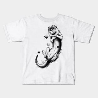 Pencil Tattoo weasel Kids T-Shirt